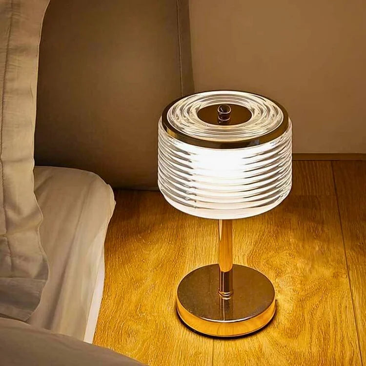 Pierścieniowa lampa stołowa LED