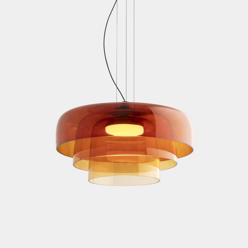 Szklana lampa sufitowa