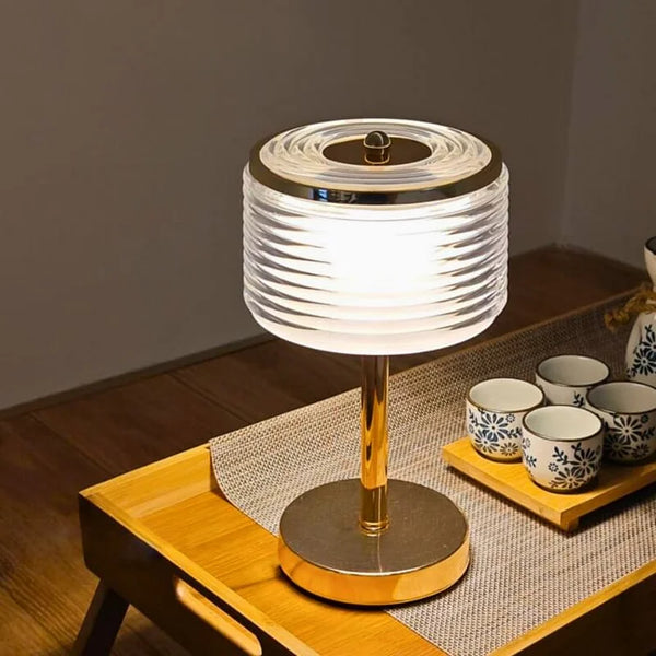 Pierścieniowa lampa stołowa LED