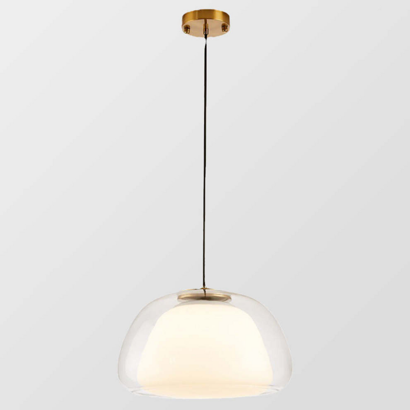 Nowoczesna lampa wisząca Jelly z mlecznego szkła