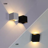 Nowoczesna aluminiowa wodoodporna lampa ścienna LED do użytku wewnętrznego