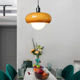 Lampa wisząca Bauhaus ze szkła kawowego