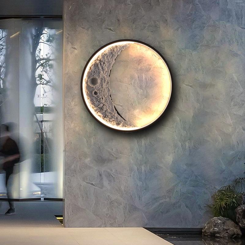 Elif Nowoczesna wodoodporna lampa zewnętrzna LED IP65 w kształcie księżyca