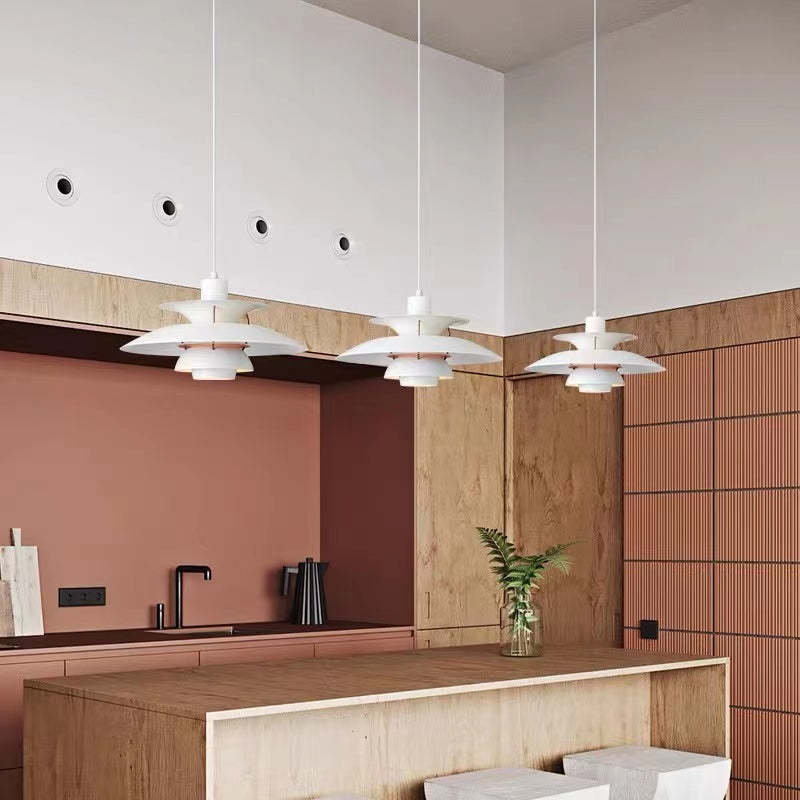 Nowoczesna lampa wisząca LED Morandi z kloszem