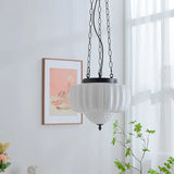 Nowoczesna biała minimalistyczna lampa wisząca