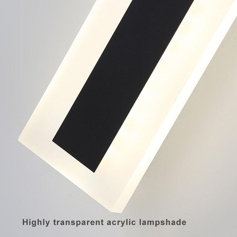 Akrylowa lampa ścienna na zewnątrz