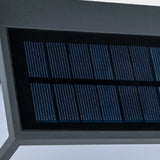 Nowoczesny prostokątny czujnik akrylowy zasilany energią słoneczną Wodoodporna zewnętrzna lampa ścienna IP65