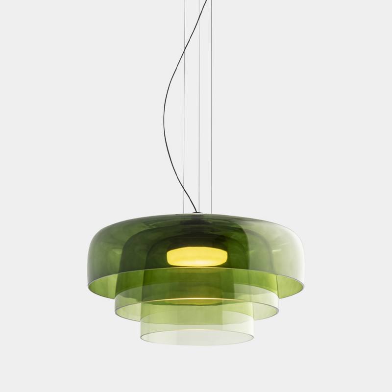 Szklana lampa sufitowa