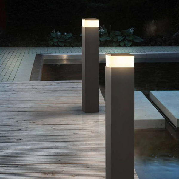 Orr industrialna lampa zewnętrzna LED prostokątna metalowa zewnętrzna