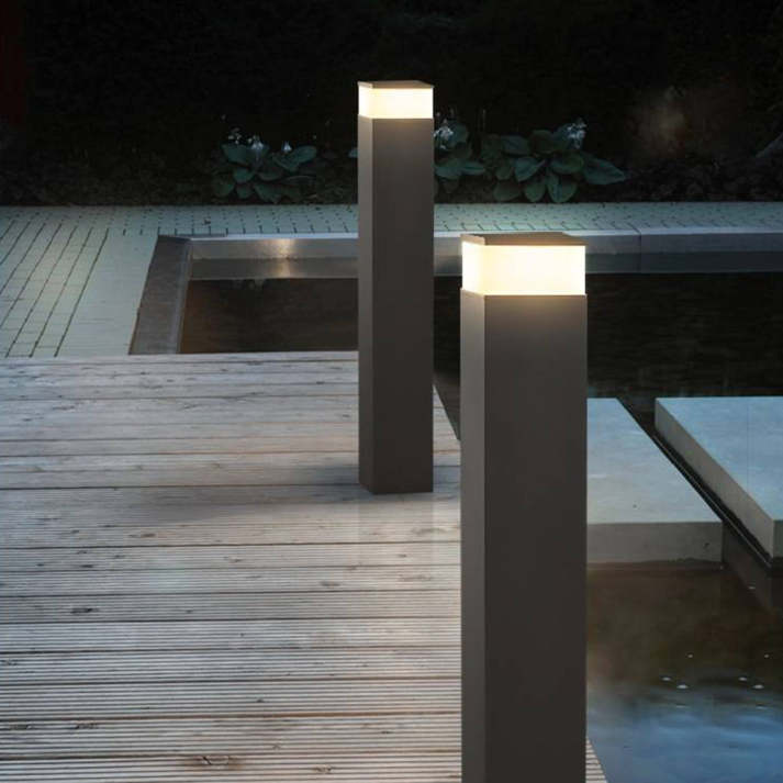 Orr industrialna lampa zewnętrzna LED prostokątna metalowa zewnętrzna