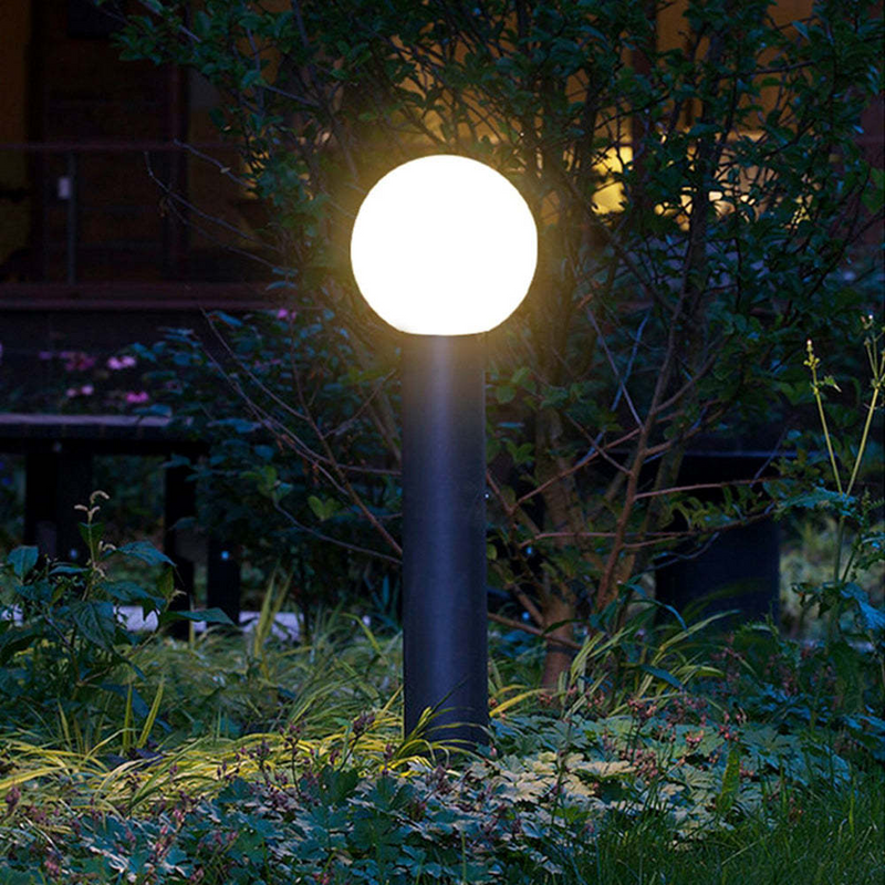 Pena nowoczesna lampa zewnętrzna LED metalowa czarna ogrodowa zewnętrzna