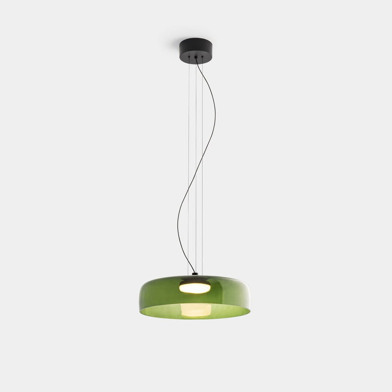 Szklana lampa sufitowa