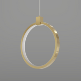 2-punktowa okrągła lampa wisząca złoty mosiądz Lampa wisząca Charmed