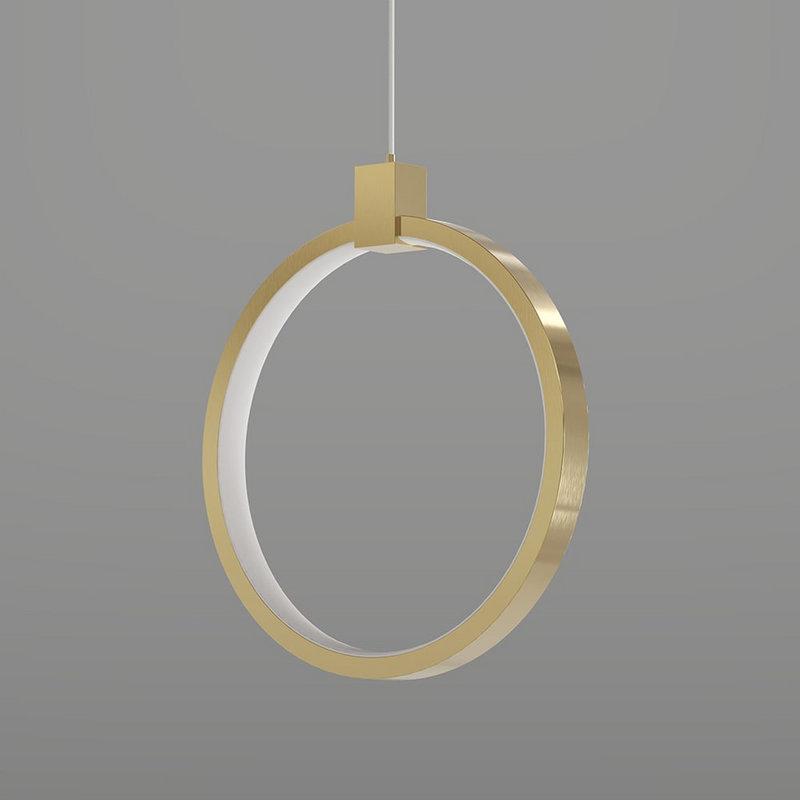 2-punktowa okrągła lampa wisząca złoty mosiądz Lampa wisząca Charmed