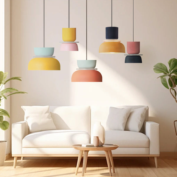 Kolorowa lampa wisząca Dulcy Nordic