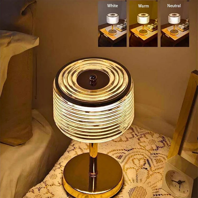 Pierścieniowa lampa stołowa LED