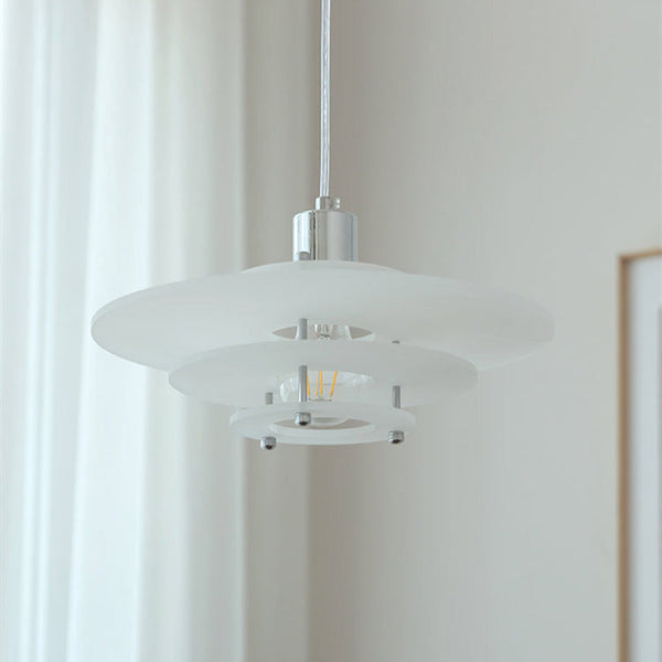 Nowoczesny żyrandol w kształcie UFO w stylu vintage