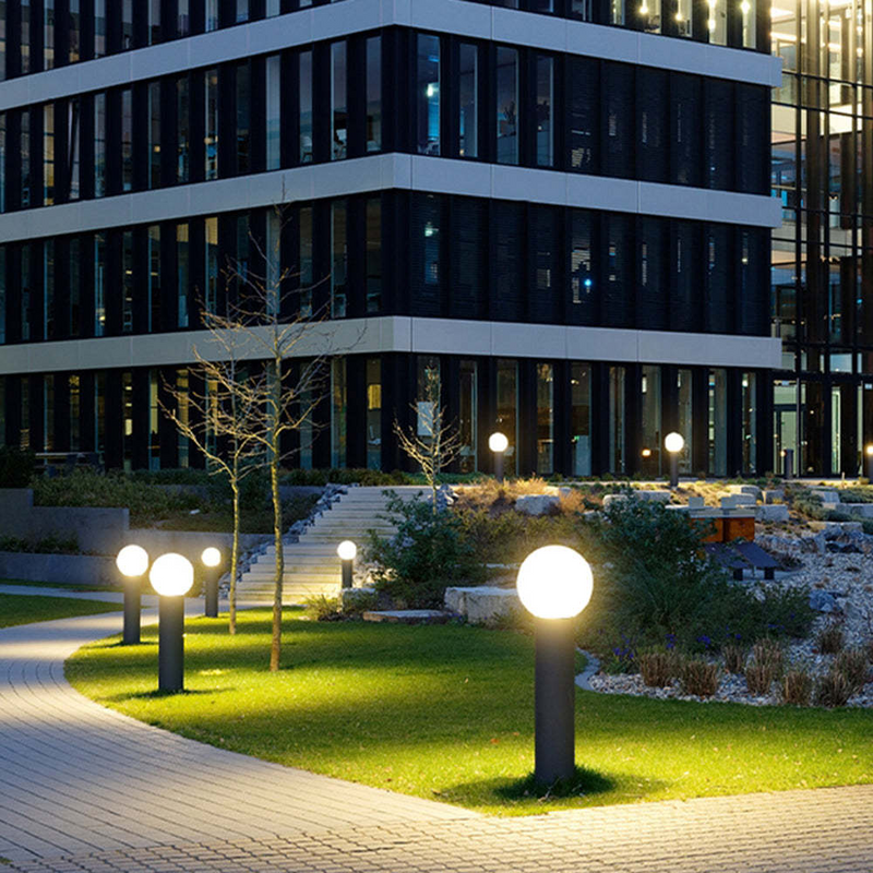 Pena nowoczesna lampa zewnętrzna LED metalowa czarna ogrodowa zewnętrzna