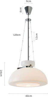 Mleczna lampa wisząca