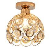 Fantazyjna złota luksusowa lampa sufitowa do przedpokoju