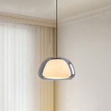 Nowoczesna lampa wisząca Jelly z mlecznego szkła