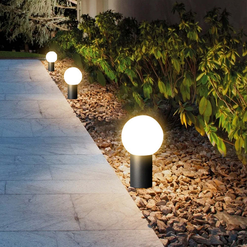 Pena nowoczesna lampa zewnętrzna LED metalowa czarna ogrodowa zewnętrzna