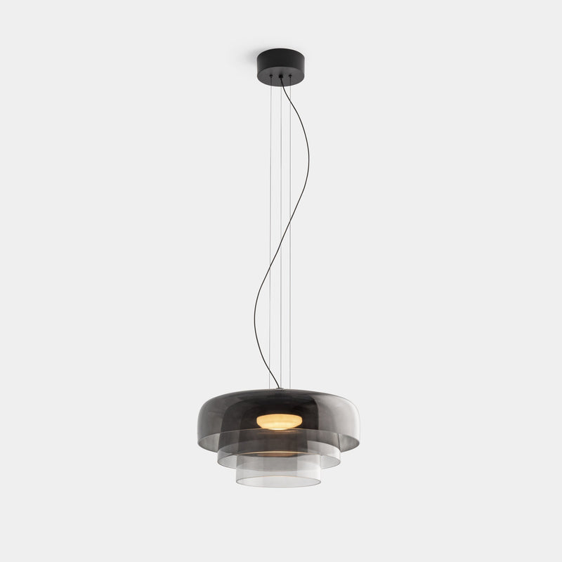 Szklana lampa sufitowa
