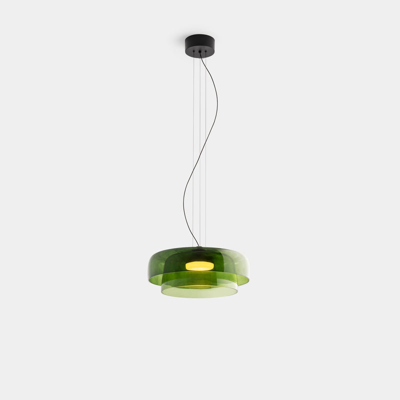 Szklana lampa sufitowa