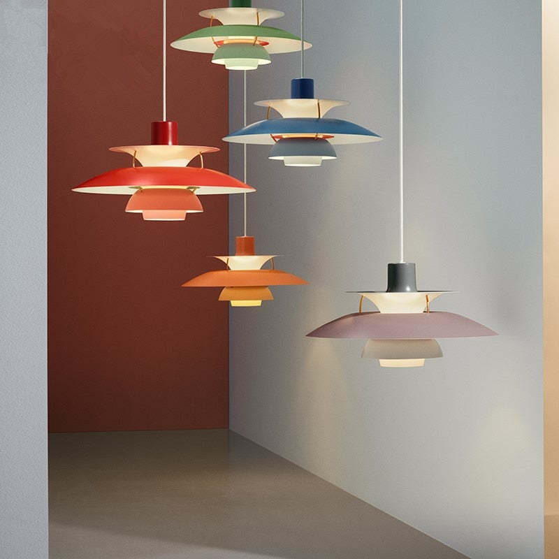 Nowoczesna lampa wisząca LED Morandi z kloszem