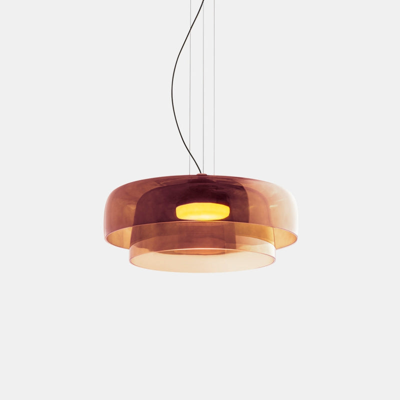 Szklana lampa sufitowa