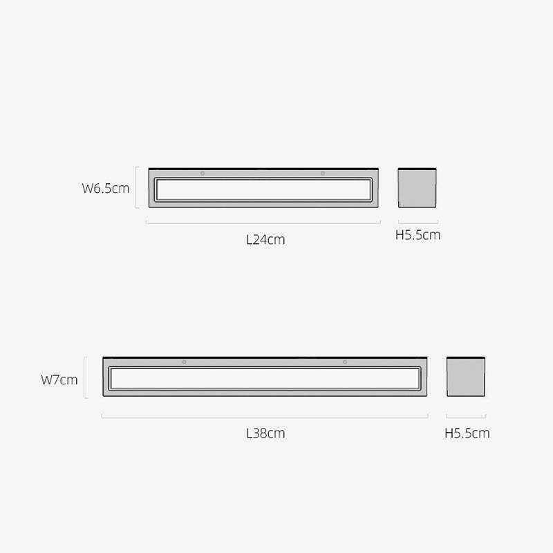 Zewnętrzna lampa ścienna Edge