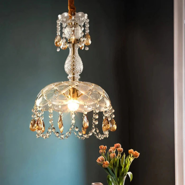 Luksusowy kryształowy żyrandol, designerska lampa wisząca