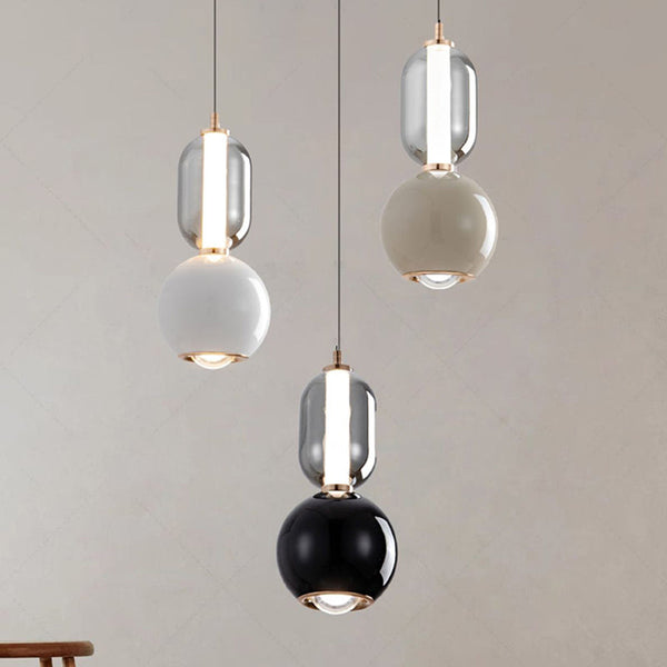 Szklana lampa wisząca Nordic Creative