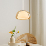 Nowoczesna lampa wisząca Jelly z mlecznego szkła
