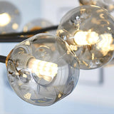 Modern blown glass chandelier