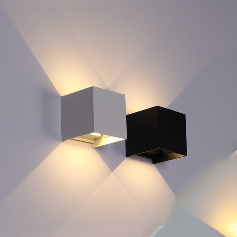 Nowoczesna aluminiowa wodoodporna lampa ścienna LED do użytku wewnętrznego