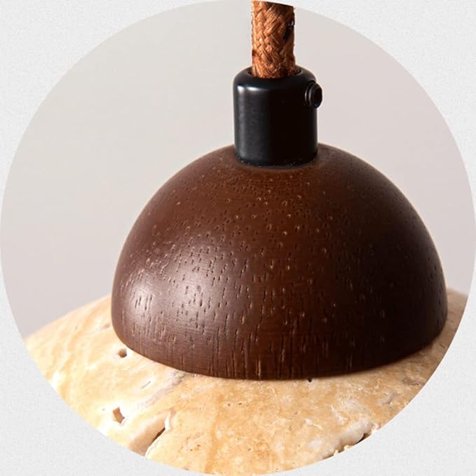 Lampa wisząca wykonana z naturalnego marmuru