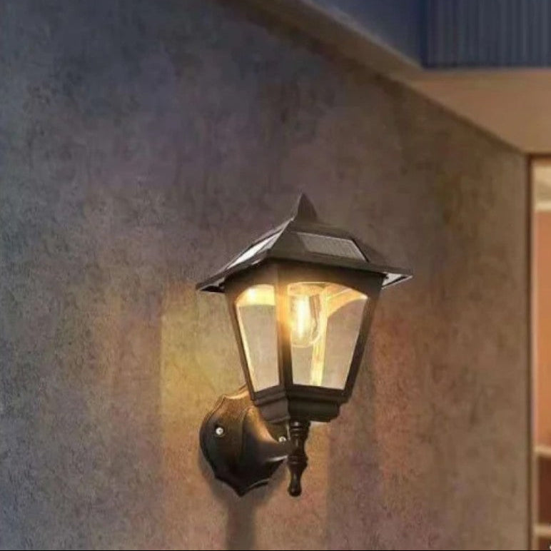 1+1 GRATIS klasyczna bezprzewodowa solarna lampa ścienna