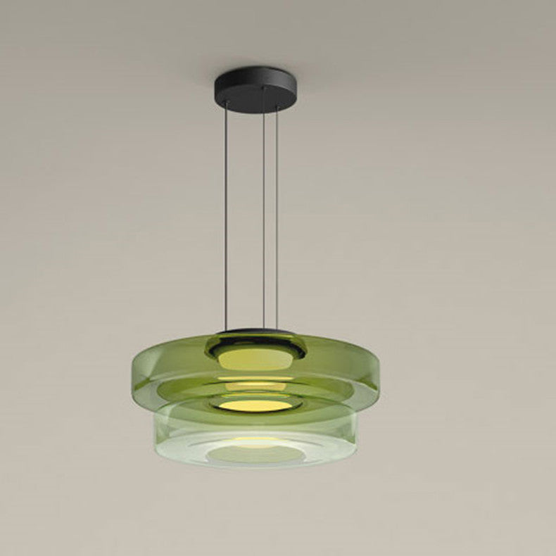 Szklane lampy wiszące w stylu Bauhaus