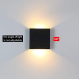 Nowoczesna aluminiowa wodoodporna lampa ścienna LED do użytku wewnętrznego