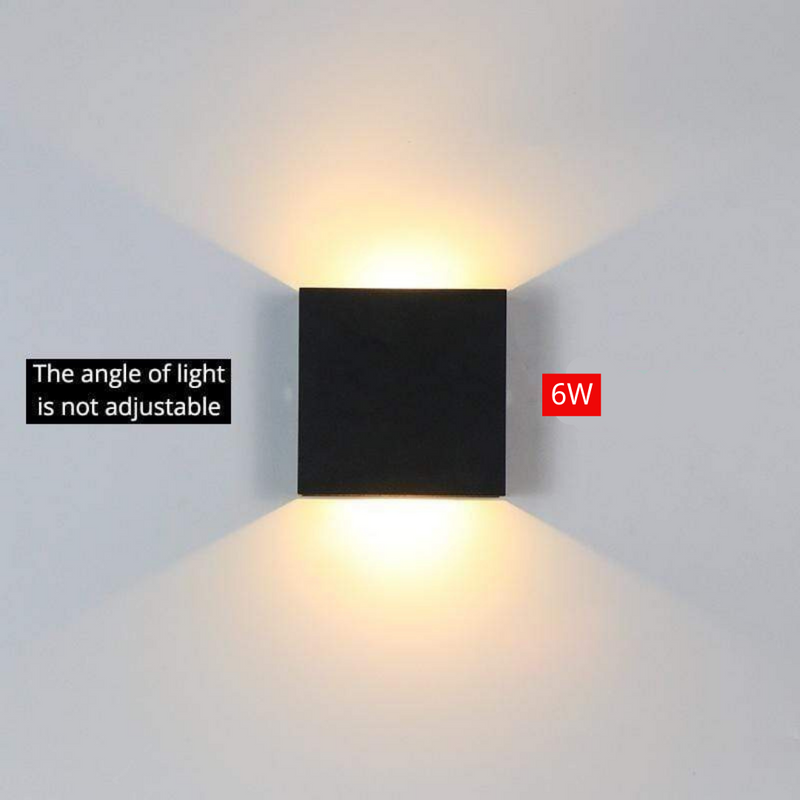 Nowoczesna aluminiowa wodoodporna lampa ścienna LED do użytku wewnętrznego