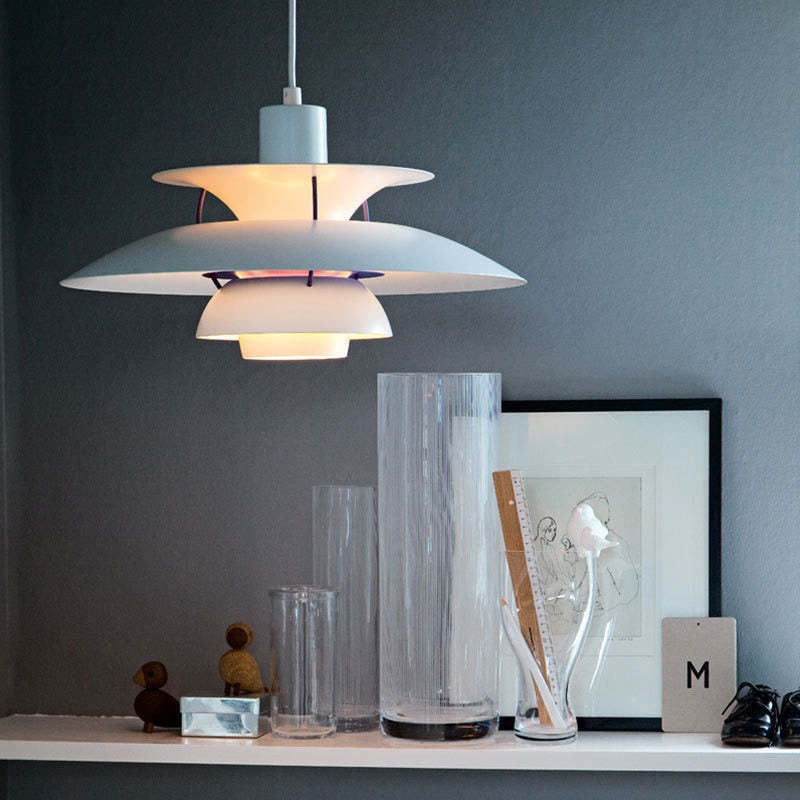 Nowoczesna lampa wisząca LED Morandi z kloszem