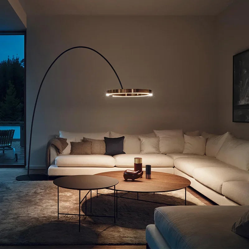 Designerska wędkarska lampa podłogowa Nordic LED