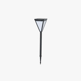 Zewnętrzna lampa LED Orr o nowoczesnym designie, metalowo-akrylowa, czarna