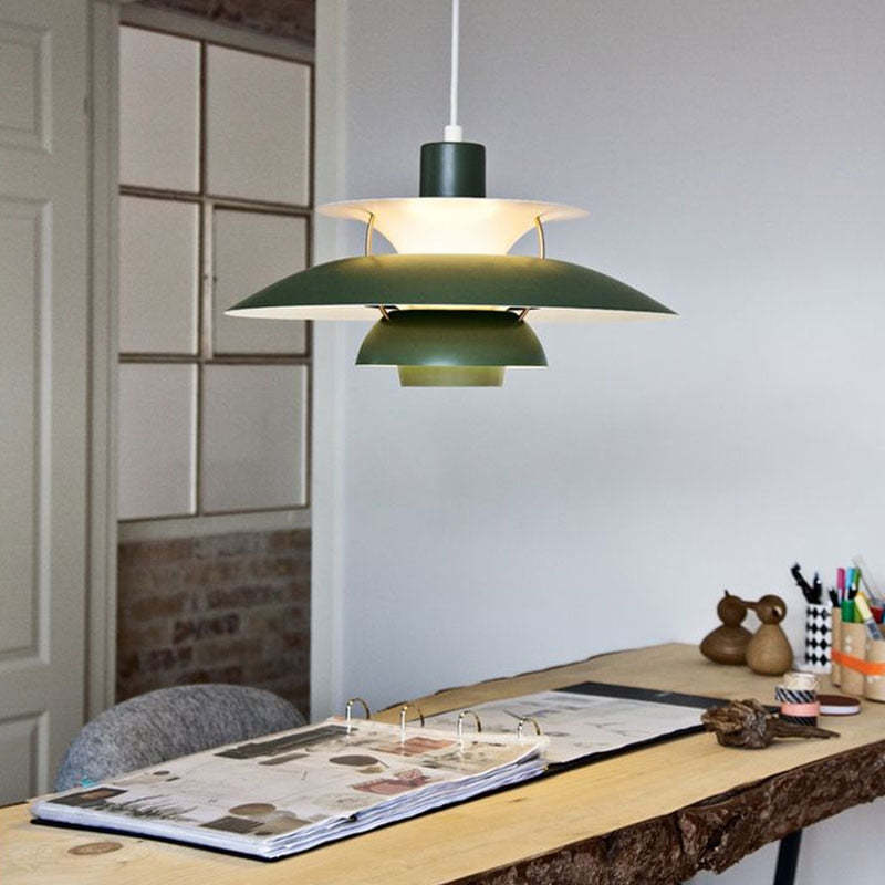 Nowoczesna lampa wisząca LED Morandi z kloszem