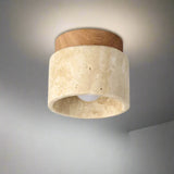 Japońska kreatywna lampa sufitowa w kremowym stylu