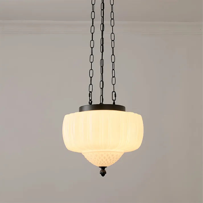Nowoczesna biała minimalistyczna lampa wisząca