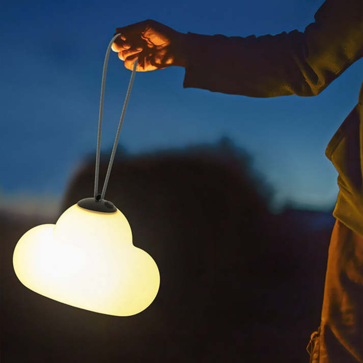 Minori Design Lampa wisząca LED Cloud Ogród biały metal/akryl.