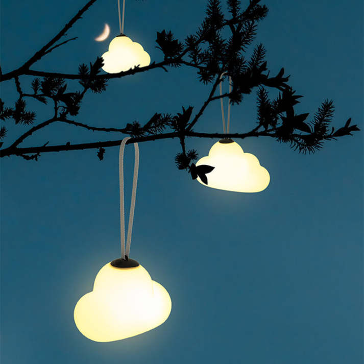 Minori Design Lampa wisząca LED Cloud Ogród biały metal/akryl.