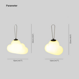 Minori Design Lampa wisząca LED Cloud Ogród biały metal/akryl.